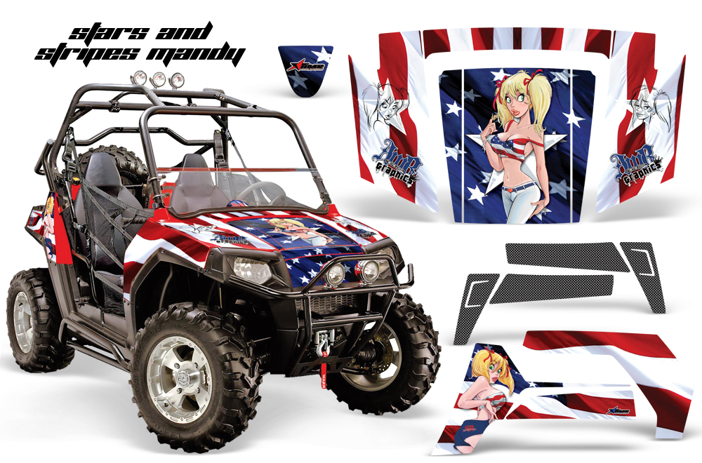 Polaris RZR 800 Stars Stripes Mandy